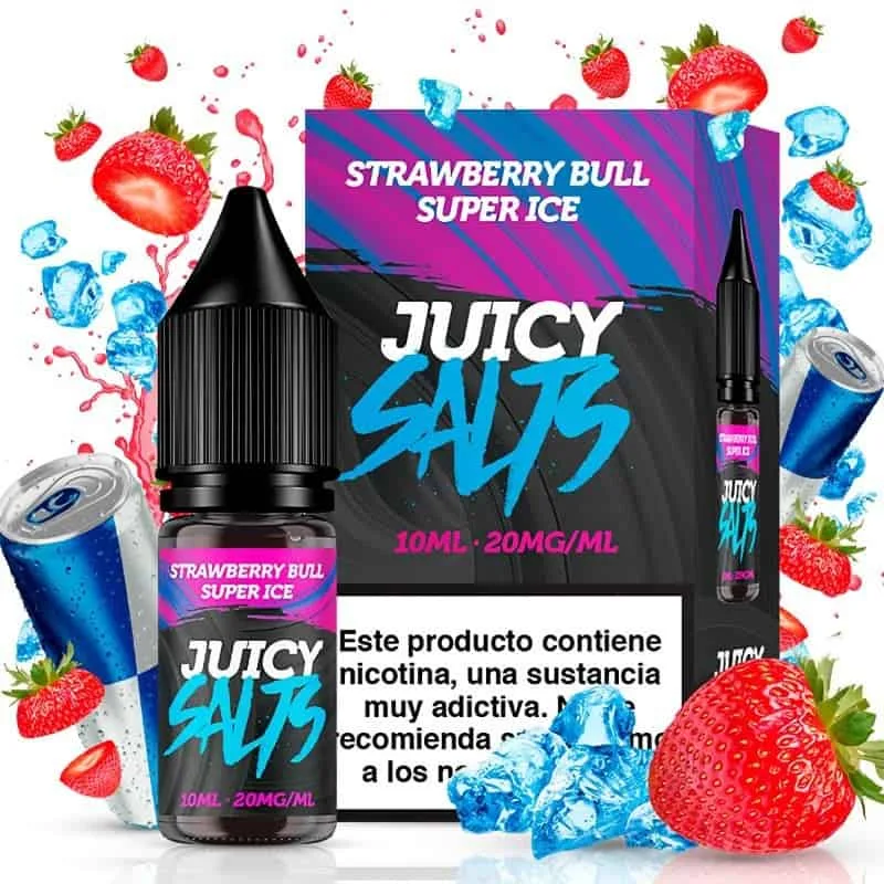 [SAL-468-9326-10MG] Juicy Salts Strawberry Bull Super Ice (10MG)