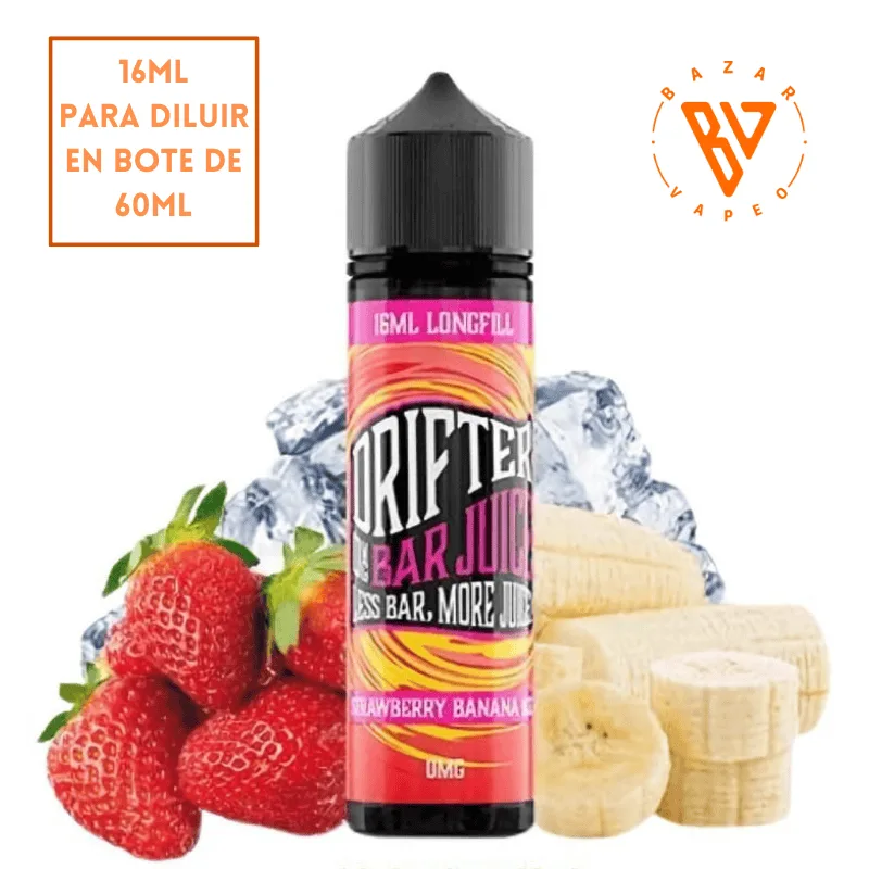 [A-462-9348-16ML] Aroma Drifter Bar Strawberry Banana Ice Longfill (16ml)
