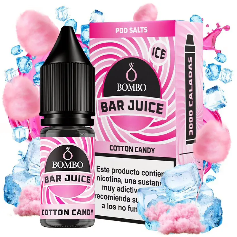 [SAL-37-9624-10MG] Bombo Salts Bar Juice Cotton Candy Ice 10ml (10MG)