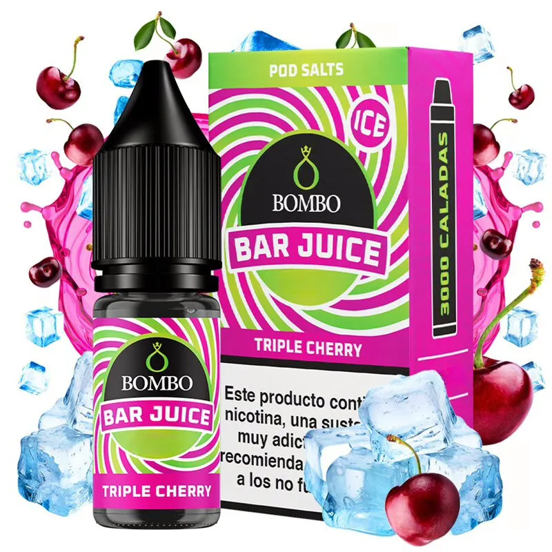 [SAL-37-9627-10MG] Bombo Salts Bar Juice Triple Cherry Ice 10ml (10MG)