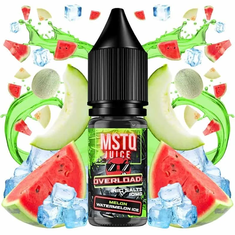 [SAL-485-9698-10MG] MSTQ Juice Overload Salts Melon Watermelon Ice 10ml (10MG)