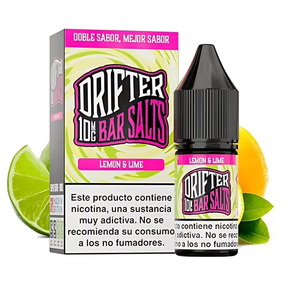 [SAL-462-9810-10MG] Drifter Bar Salts Lemon Lime 10ml (10MG)