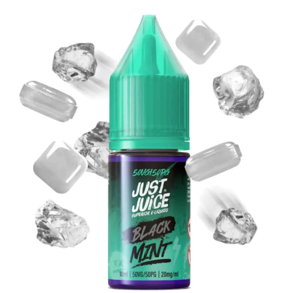 [SAL-203-9945-10MG] Just Juice Mint Range Salts Black 10ml (10MG)