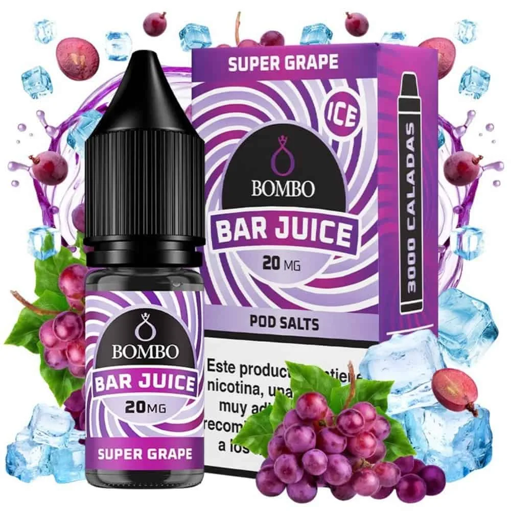 [SAL-37-9986-10MG] Bombo Salts Bar Juice Super Grape Ice 10ml (10MG)
