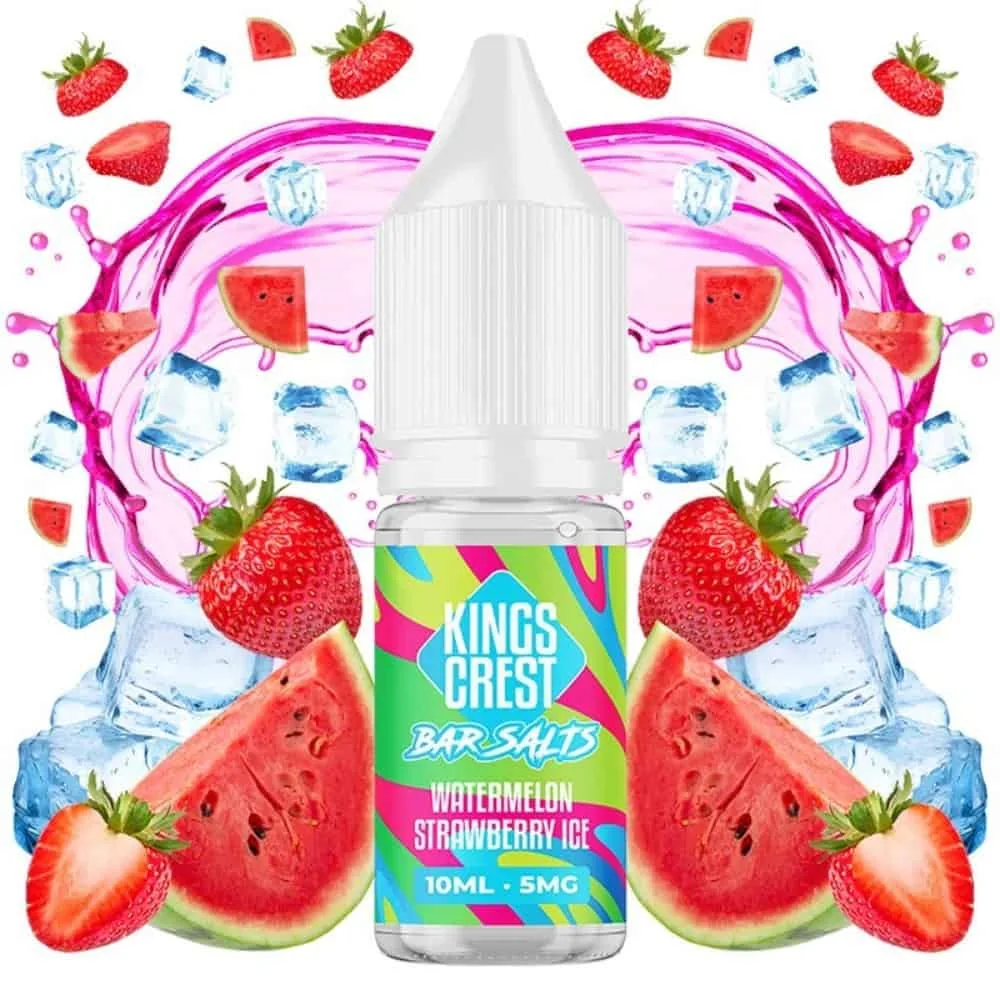 [SAL-41-10031-10MG] Kings Crest Salts Watermelon Strawberry Ice 10ml (10MG)