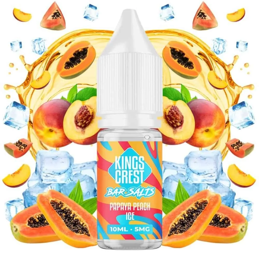 [SAL-41-10035-10MG] Kings Crest Salts Papaya Peach Ice 10ml (10MG)