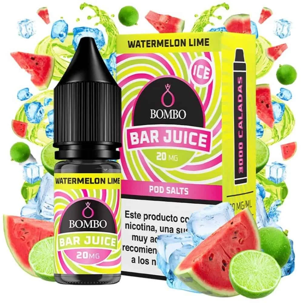 [SAL-37-10142-10MG] Bombo Salts Bar Juice Watermelon Lime Ice 10ml (10MG)
