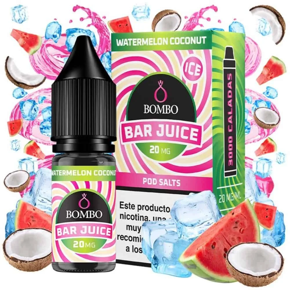[SAL-37-10143-10MG] Bombo Salts Bar Juice Watermelon Coconut Ice 10ml (10MG)