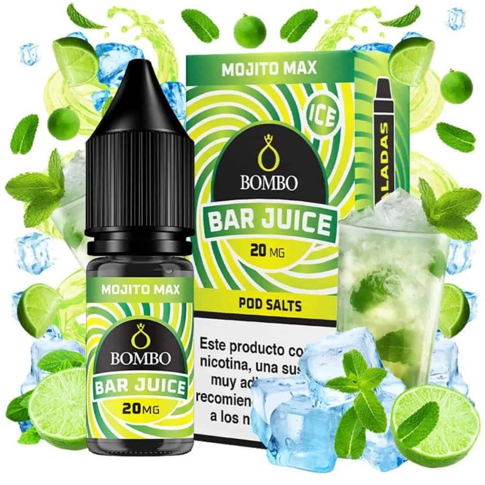 [SAL-37-10146-10MG] Bombo Salts Bar Juice Mojito Max Ice 10ml (10MG)