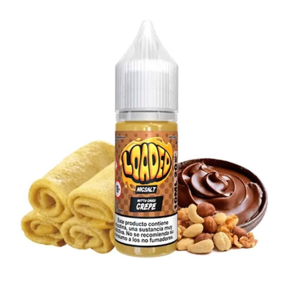 [SAL-166-10258-10MG] Loaded Salts Nutty Choco Crepe 10ml (10MG)