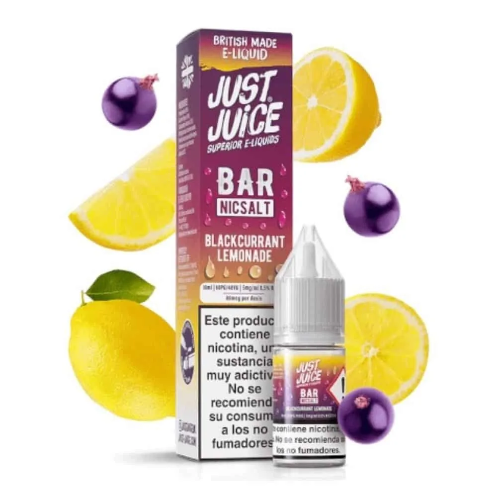 [SAL-203-10390-10mg] Just Juice Bar Salts Blackcurrant Lemonade 10ml (10MG)