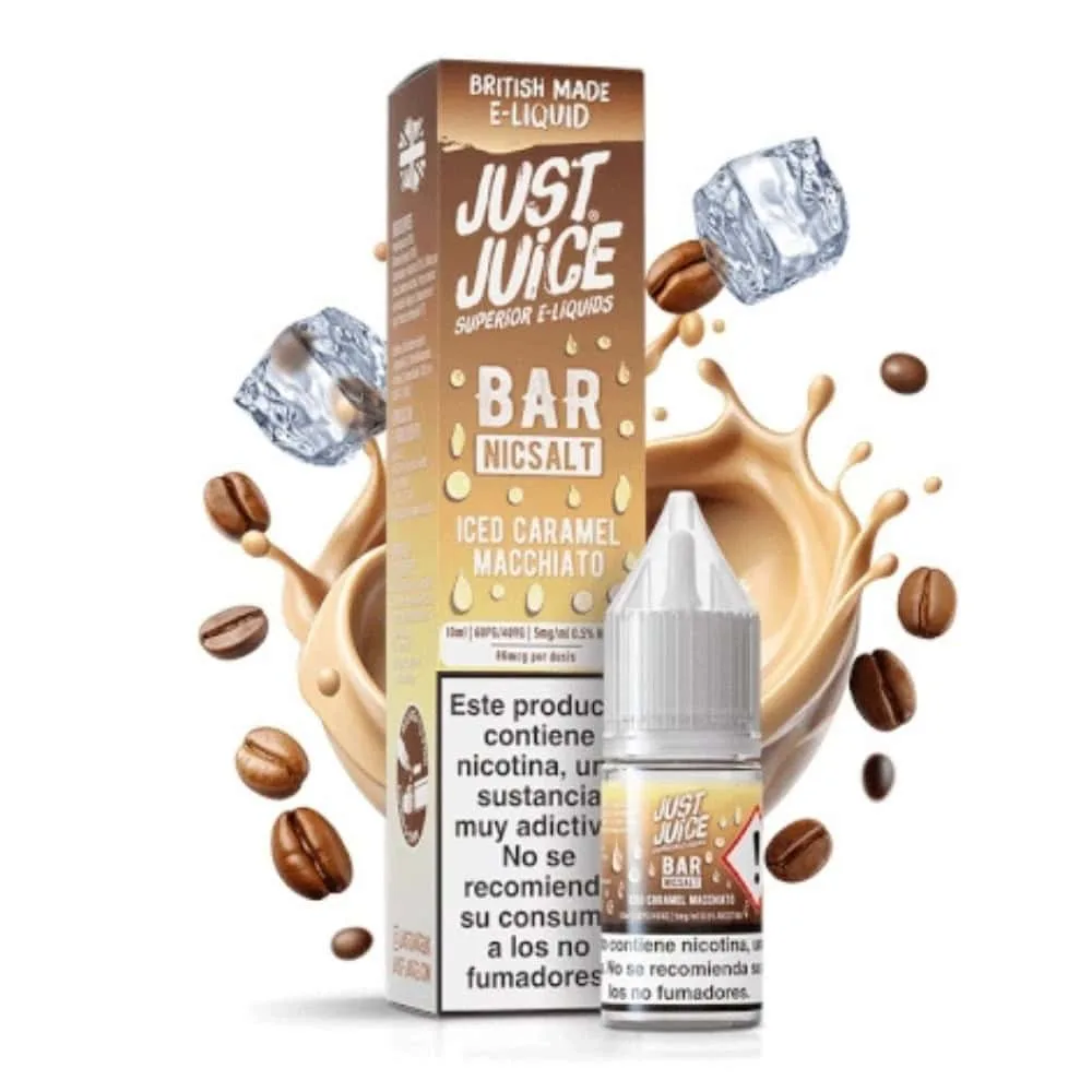 [SAL-203-10392-10mg] Just Juice Bar Salts Iced Caramel Macchiato 10ml (10MG)