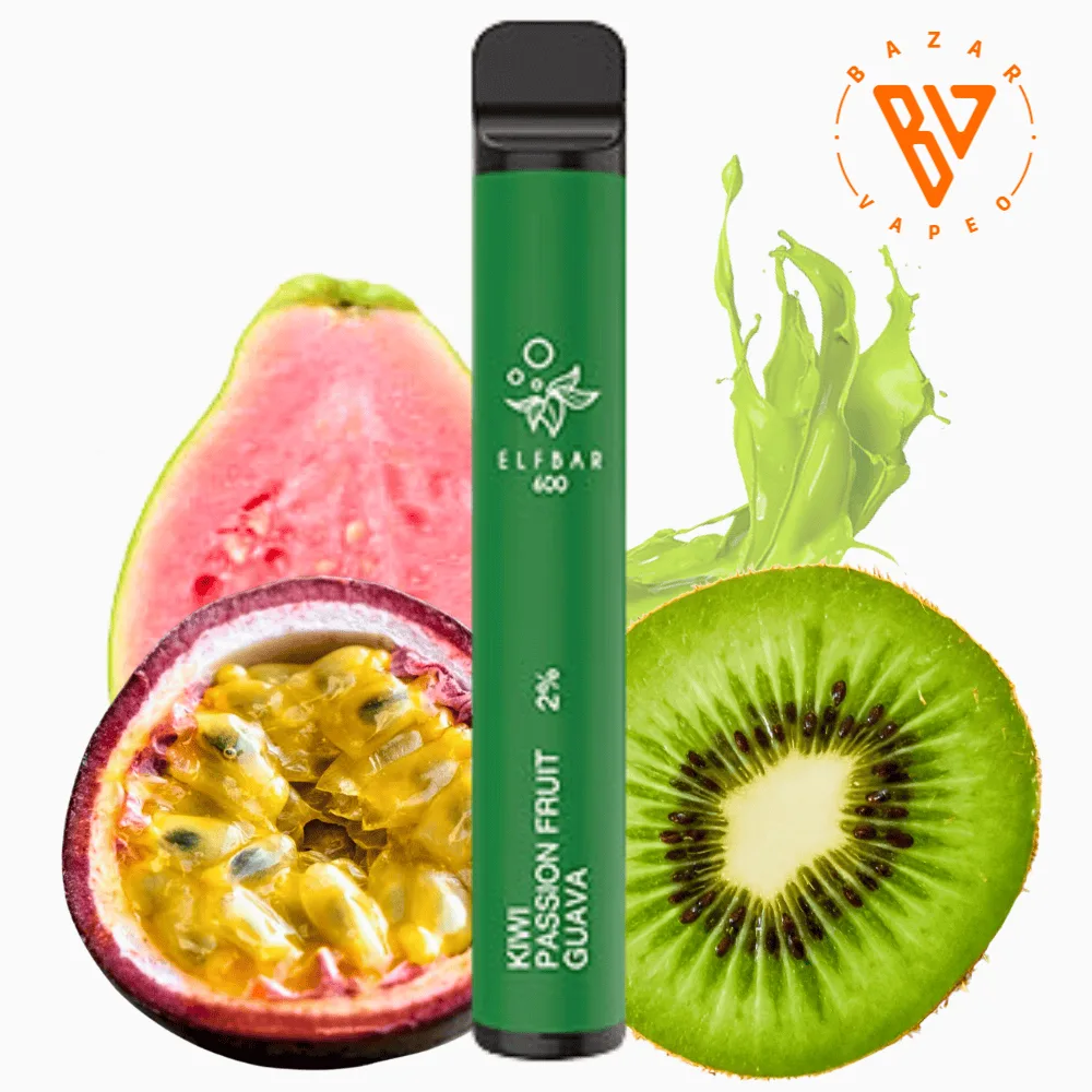 [6937643509888] Elf Bar 600 Kiwi Passion Fruit Guava 20mg