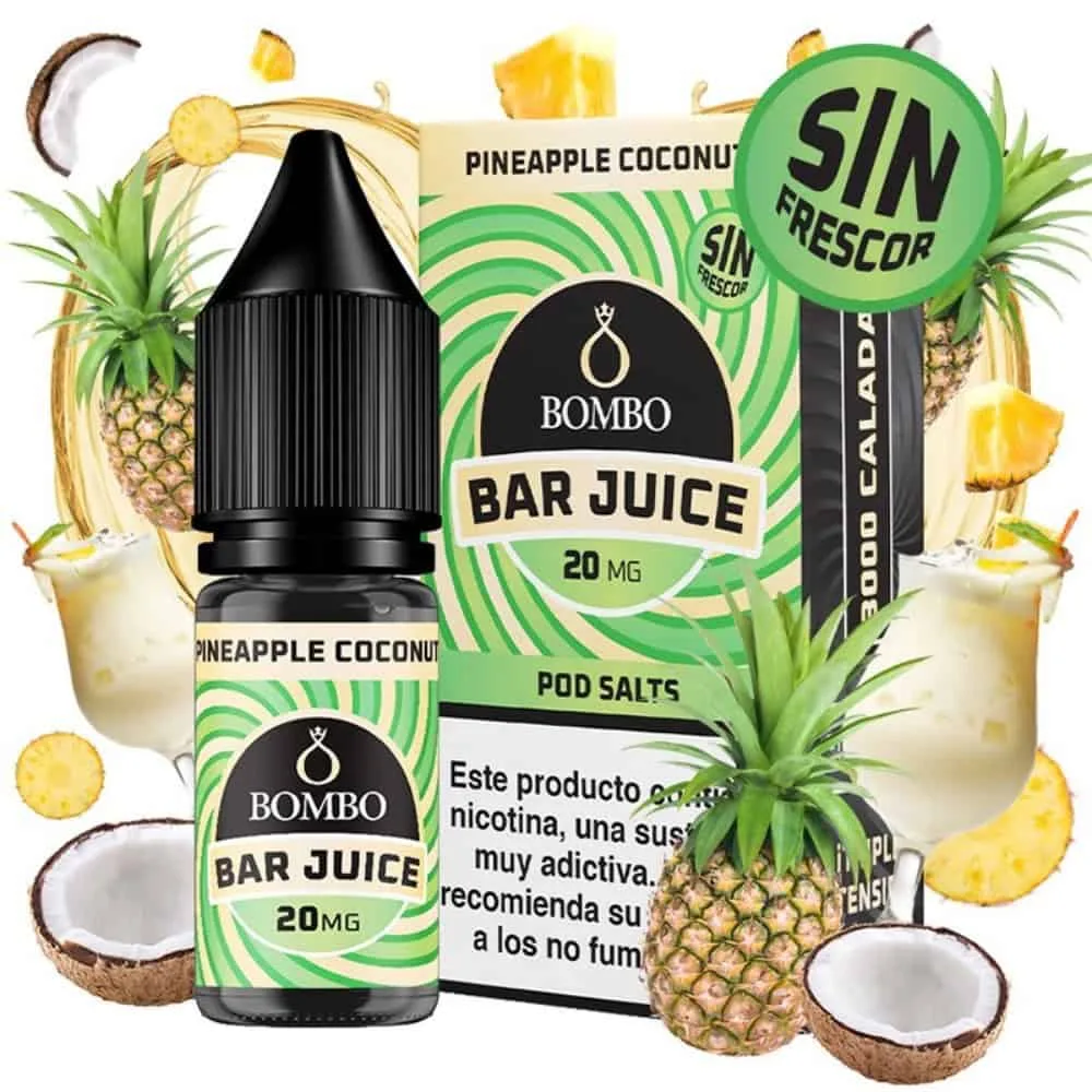[SAL-37-10441-10MG] Bombo Salts Bar Juice Pineapple Coconut Sin HIELO 10ml (10MG)