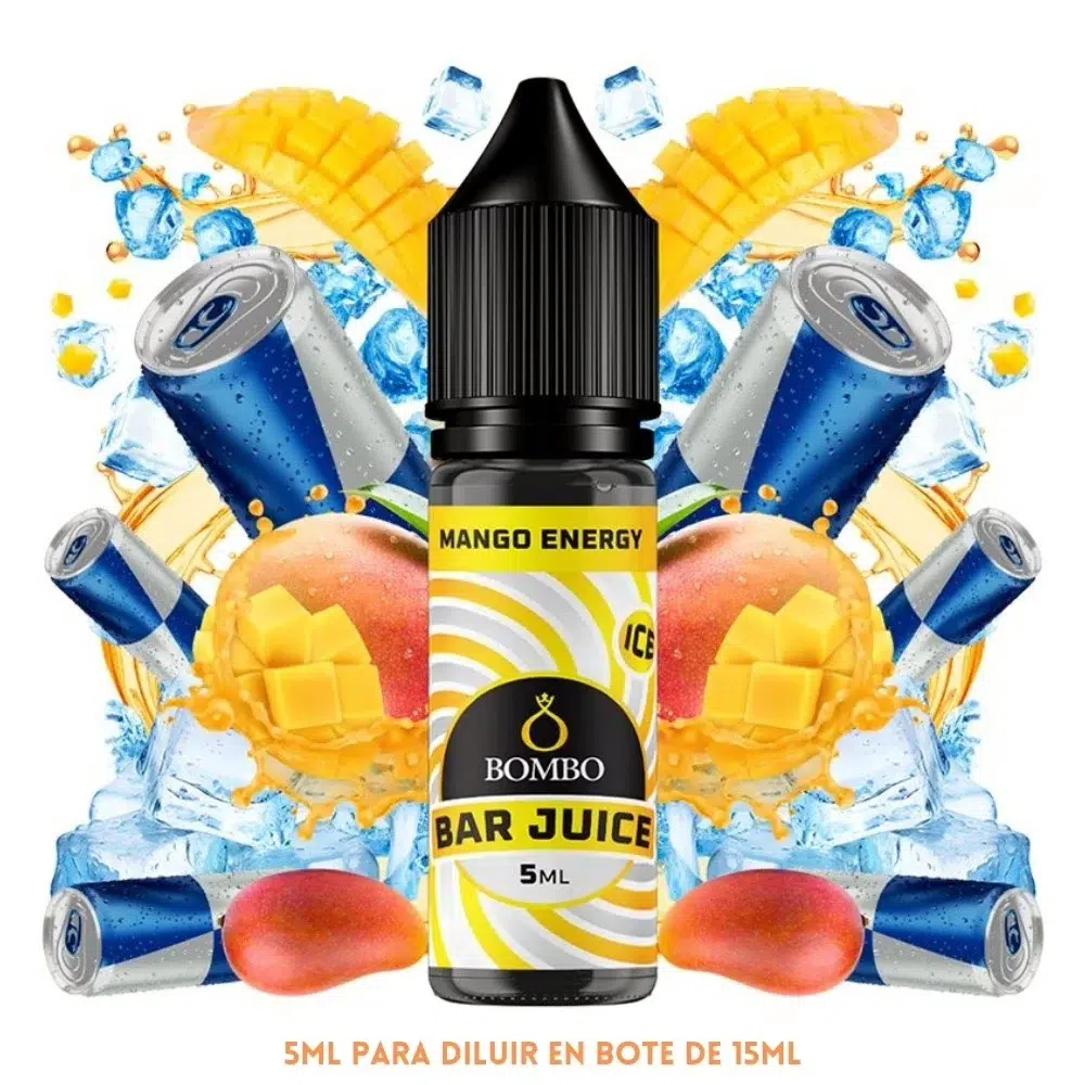 [A-37-10528-5ML] Aroma Bombo Bar Juice Mango Energy Ice Mini Longfill (5ML)