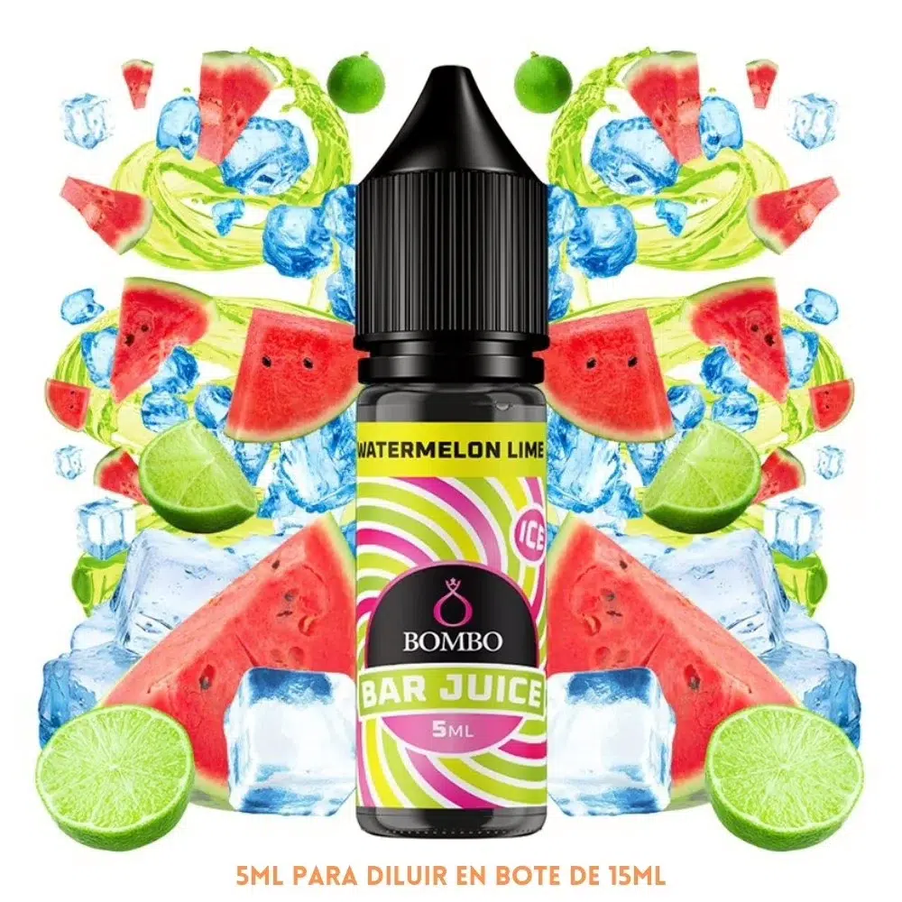 [A-37-10530-5ML] Aroma Bombo Bar Juice Watermelon Lime Ice Mini Longfill (5ML)