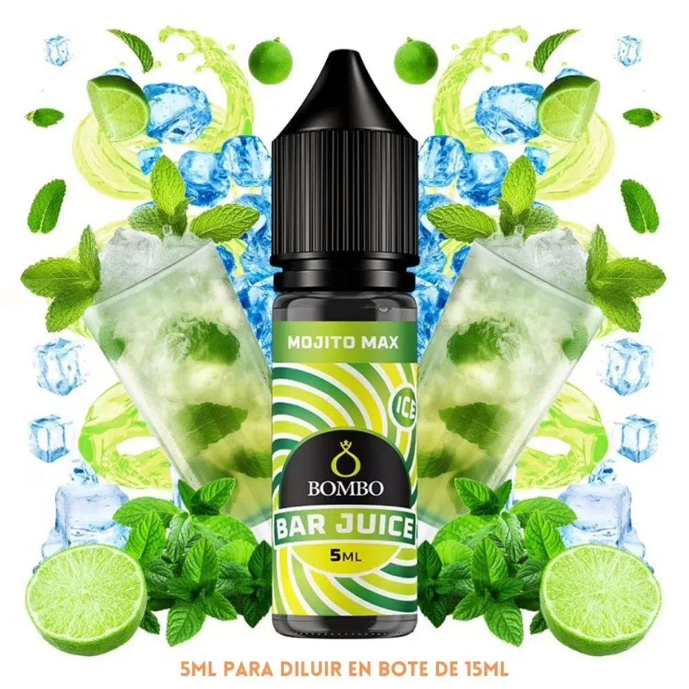 [A-37-10537-5ML] Aroma Bombo Bar Juice Mojito Max Ice Mini Longfill (5ML)