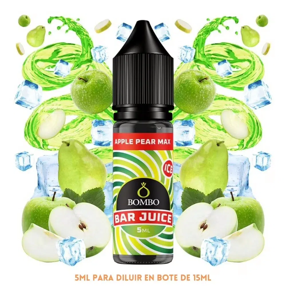 [A-37-10540-5ML] Aroma Bombo Bar Juice Apple Pear Max Ice Mini Longfill (5ML)