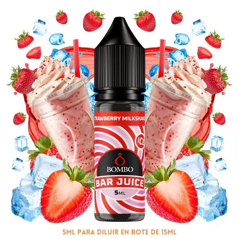 [A-37-10542-5ML] Aroma Bombo Bar Juice Strawberry Milkshake Ice Mini Longfill (5ML)