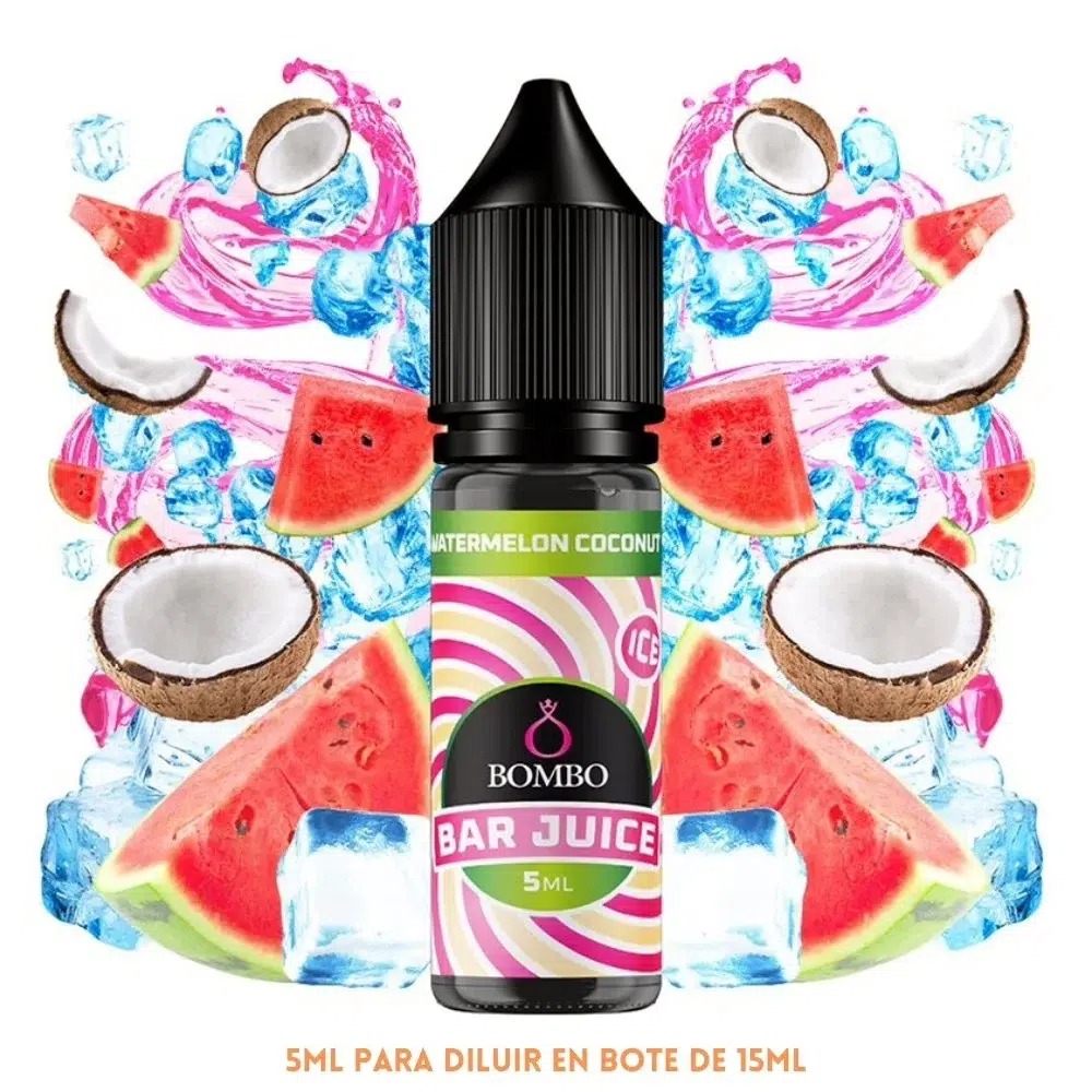 [A-37-10545-5ML] Aroma Bombo Bar Juice Watermelon Coconut Ice Mini Longfill (5ML)