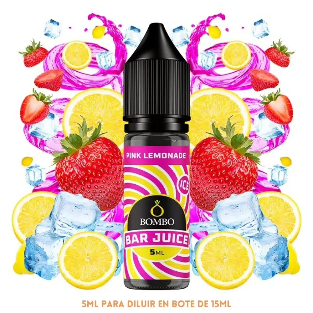 [A-37-10548-5ML] Aroma Bombo Bar Juice Pink Lemonade Ice Mini Longfill (5ML)