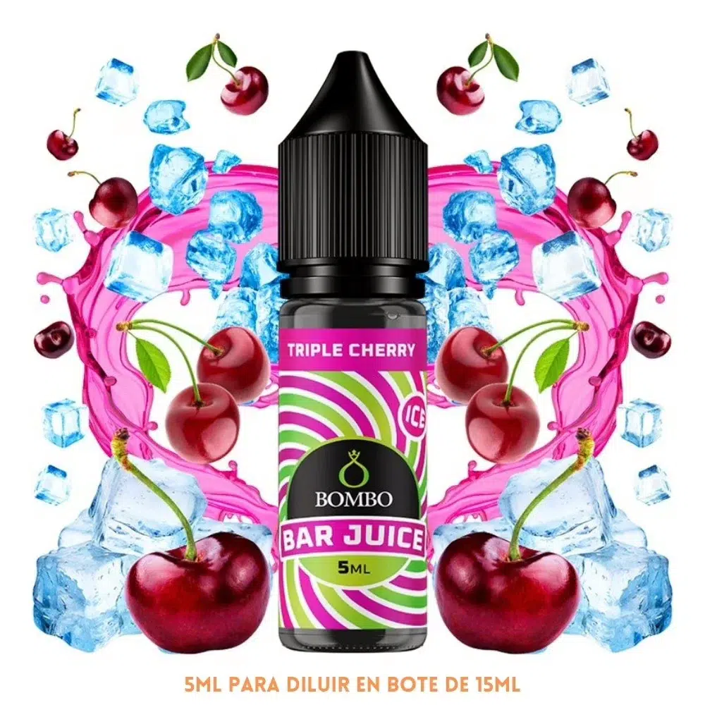 [A-37-10550-5ML] Aroma Bombo Bar Juice Triple Cherry Ice Mini Longfill (5ML)