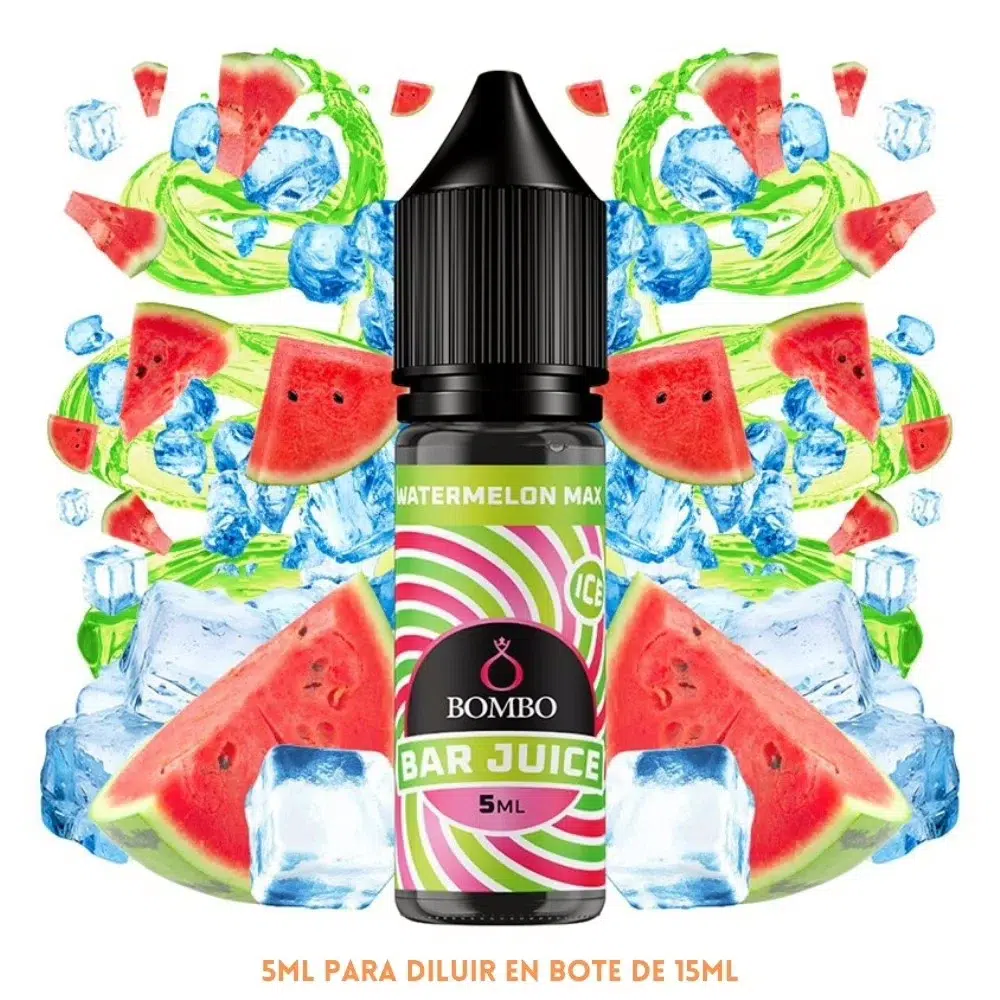 [A-37-10553-5ML] Aroma Bombo Bar Juice Watermelon Max Ice Mini Longfill (5ML)