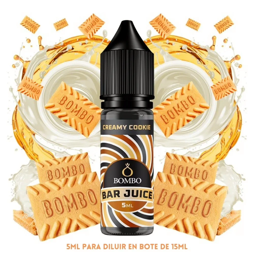 [A-37-10564-5ML] Aroma Bombo Bar Juice Creamy Cookie Mini Longfill (5ML)