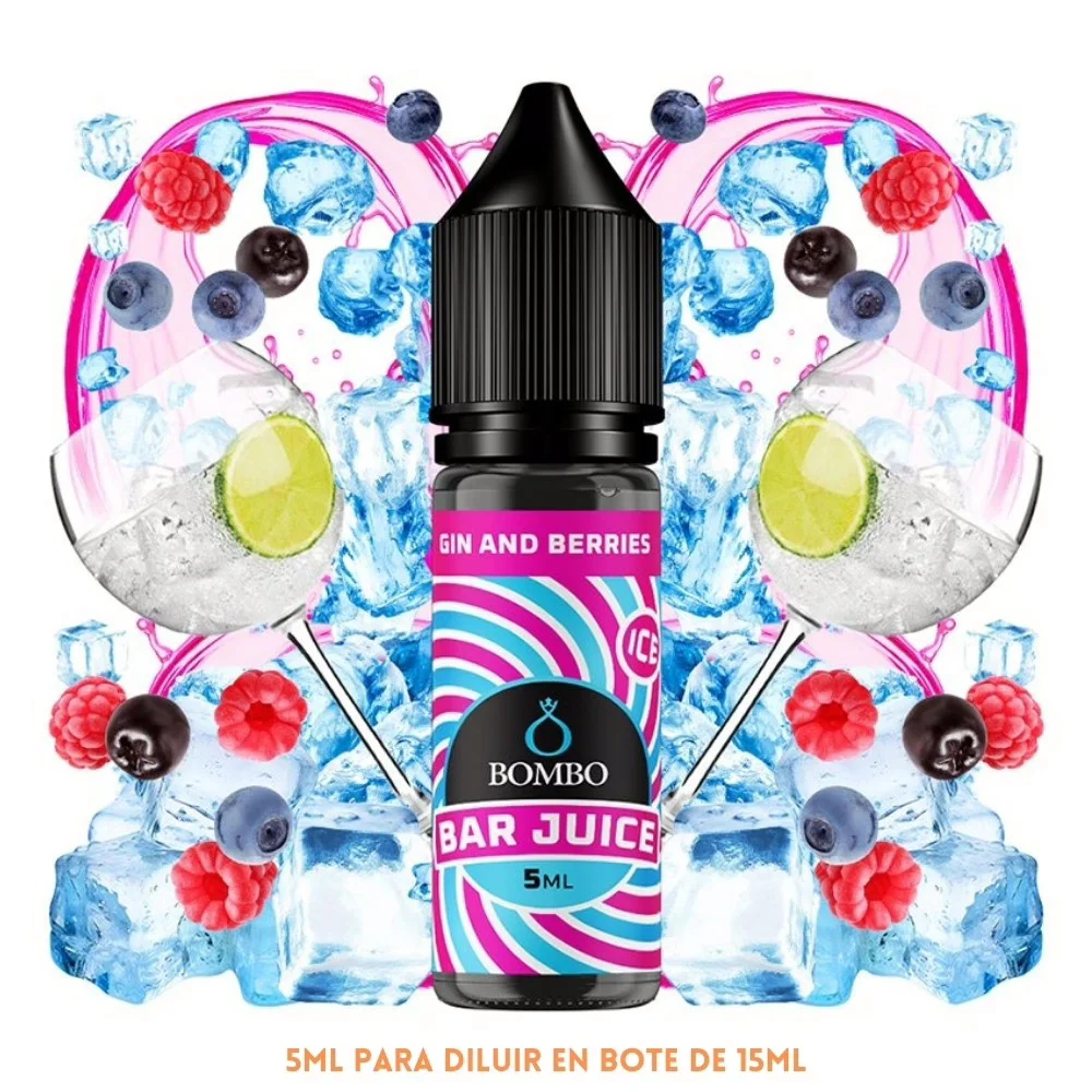 [A-37-10565-5ML] Aroma Bombo Bar Juice Gin And Berries Ice Mini Longfill (5ML)