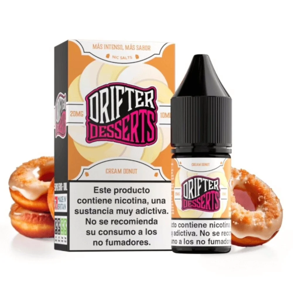 [SAL-462-10882-10MG] Drifter Bar Salts Cream Donut 10ml (10MG)