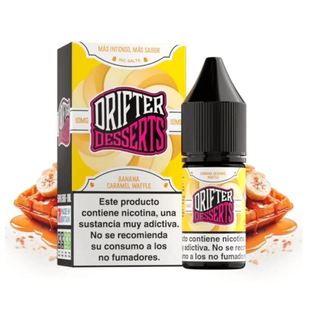 [SAL-462-10887-10MG] Drifter Bar Salts Banana Caramel Waffle 10ml (10MG)