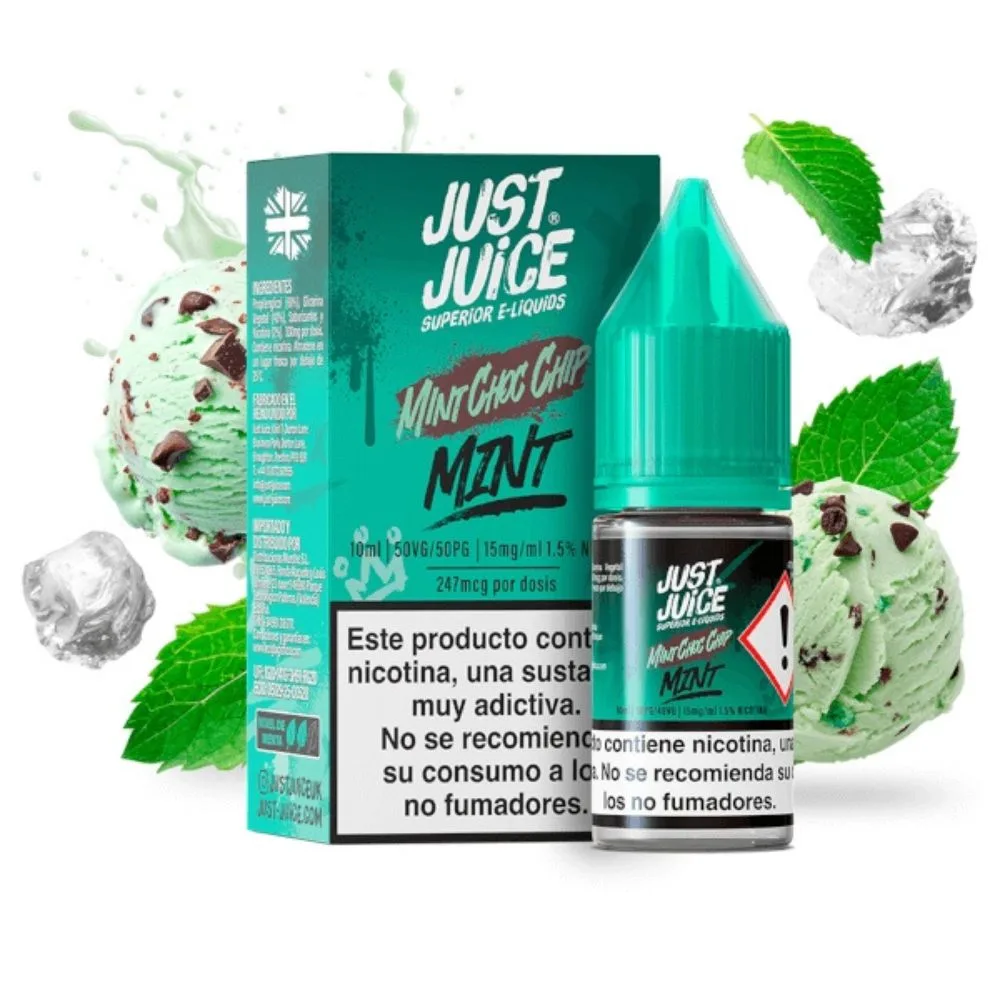 [SAL-203-306368-10MG] Just Juice Range Salts Mint Choco Chip 10ml (10MG)