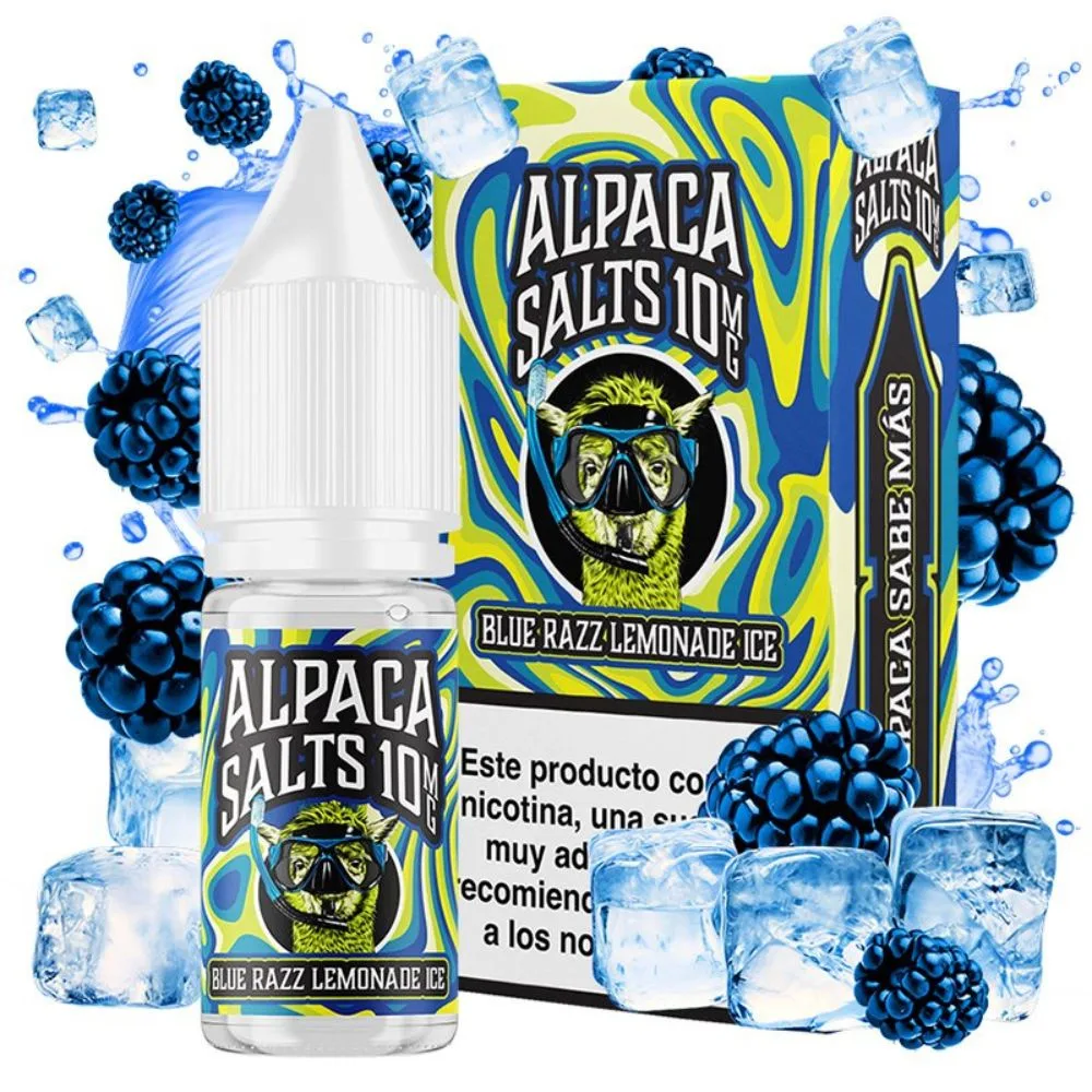 [SAL-498-317583-10MG] Alpaca Salts Blue Razz Lemonade Ice 10ml (10MG)