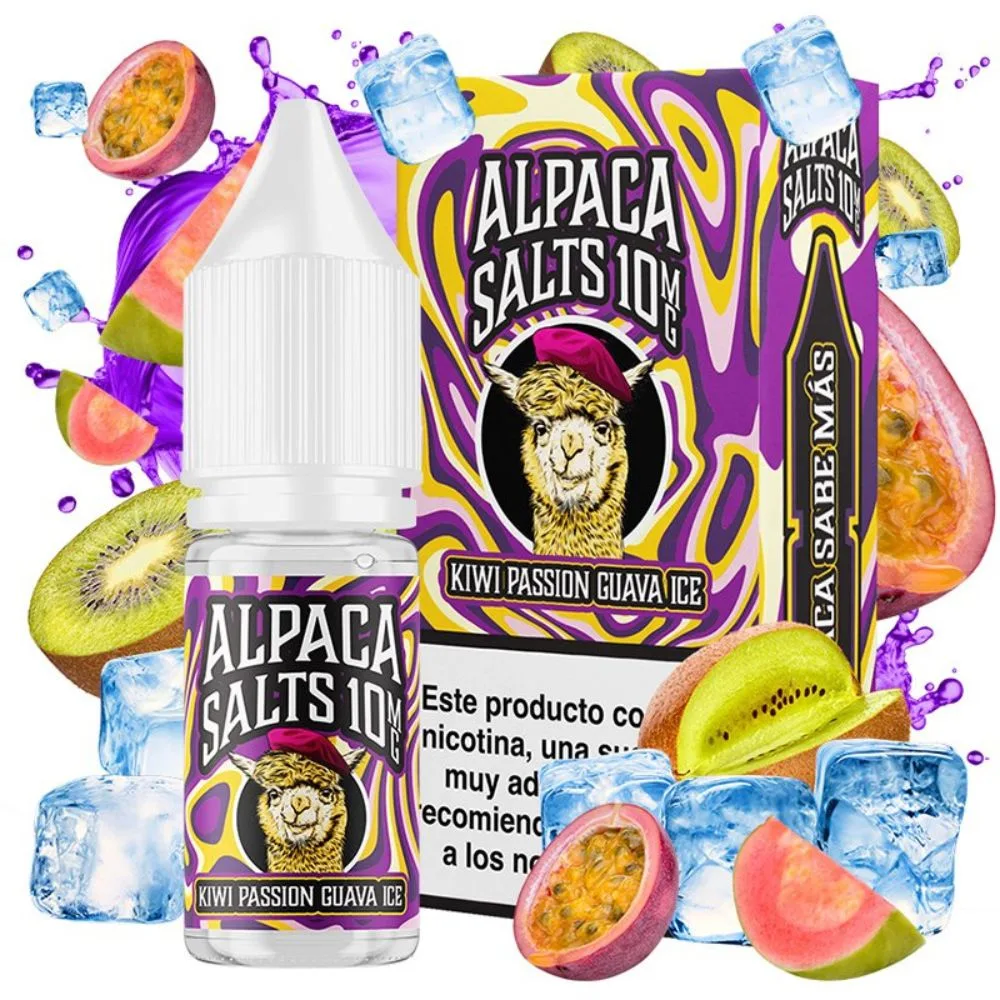 [SAL-498-317602-10MG] Alpaca Salts Kiwi Passion Guava Ice 10ml (10MG)