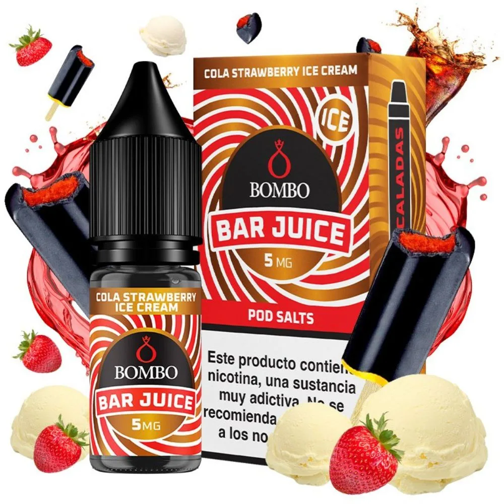 [SAL-37-318881-10MG] Bombo Salts Bar Juice Cola Strawberry Ice Cream 10ml (10MG)