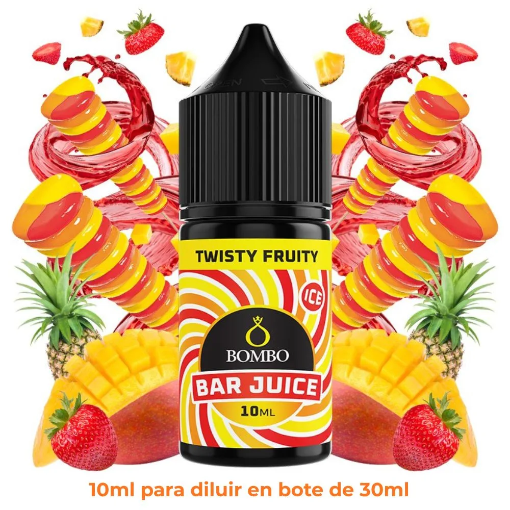 [A-37-318938-10ML] Aroma Bombo Bar Juice Twisty Fruity Mini Longfill (10ml)