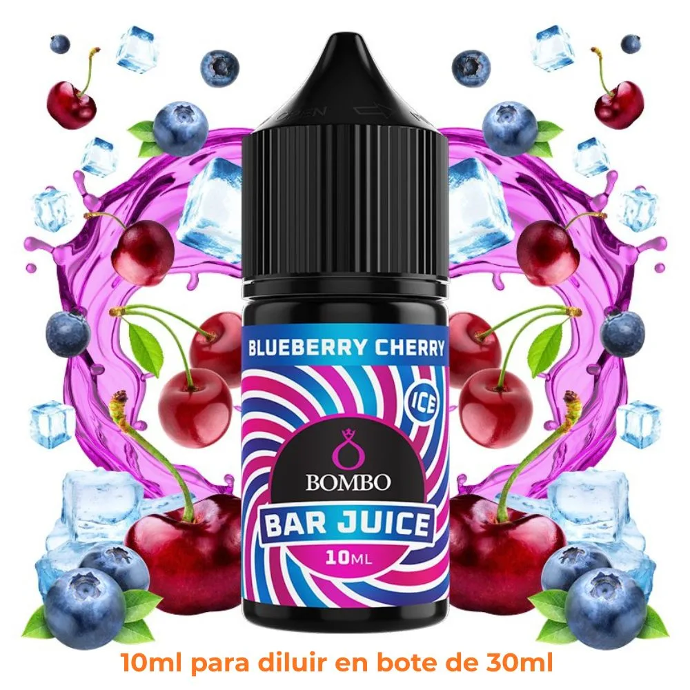 [A-37-318943-10ML] Aroma Bombo Bar Juice Blueberry Cherry Mini Longfill (10ml)