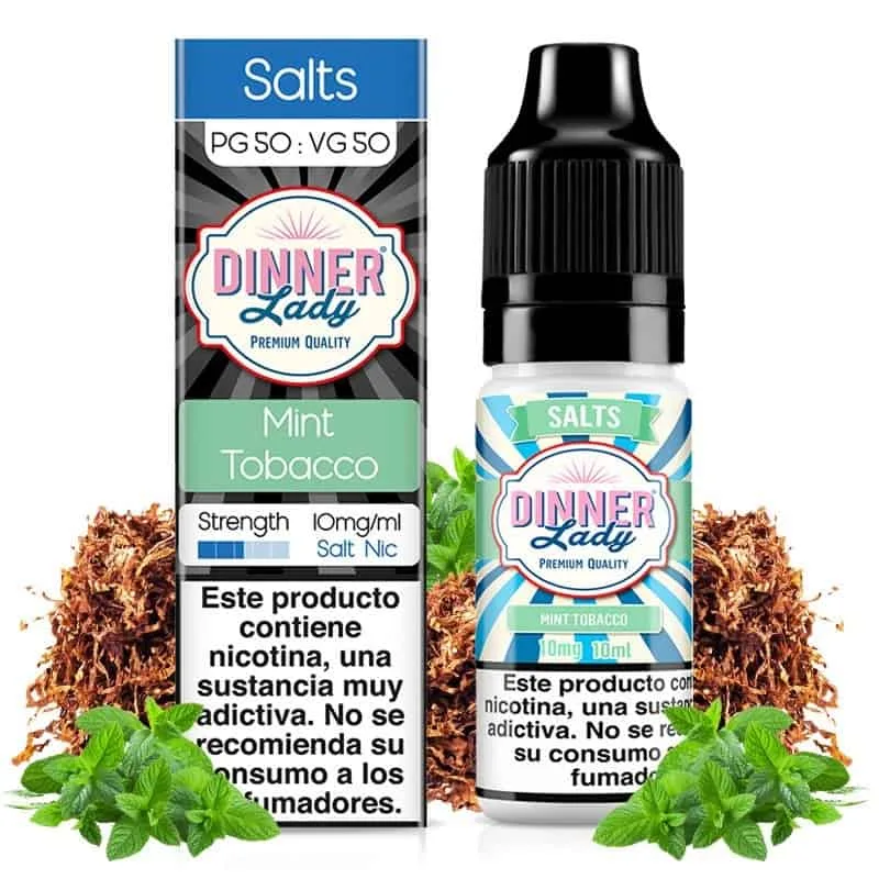 Dinner Lady SaltMint Tobacco 10ml (TABACO, 10MG)