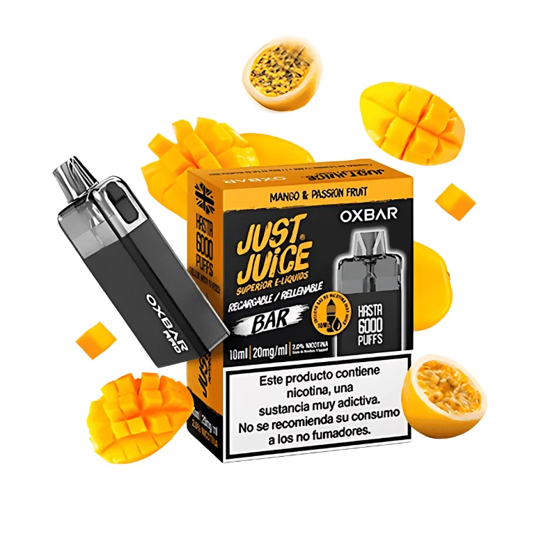 [P.D-430-7476] Just Juice Oxbar Rellenable Mango Passion Fruit 20mg
