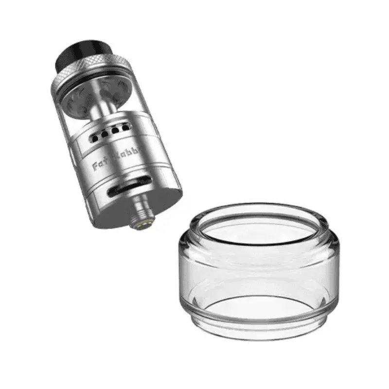 [PYREX-62-7622] Hellvape Cristal Pyrex Fat Rabbit Solo RTA 5.5ml