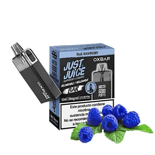 Just Juice & Oxbar Rellenable Blue Raspberry 20mg