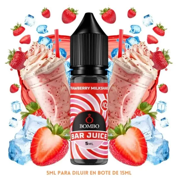 Aroma Bombo Bar Juice Strawberry Milkshake Ice Mini Longfill